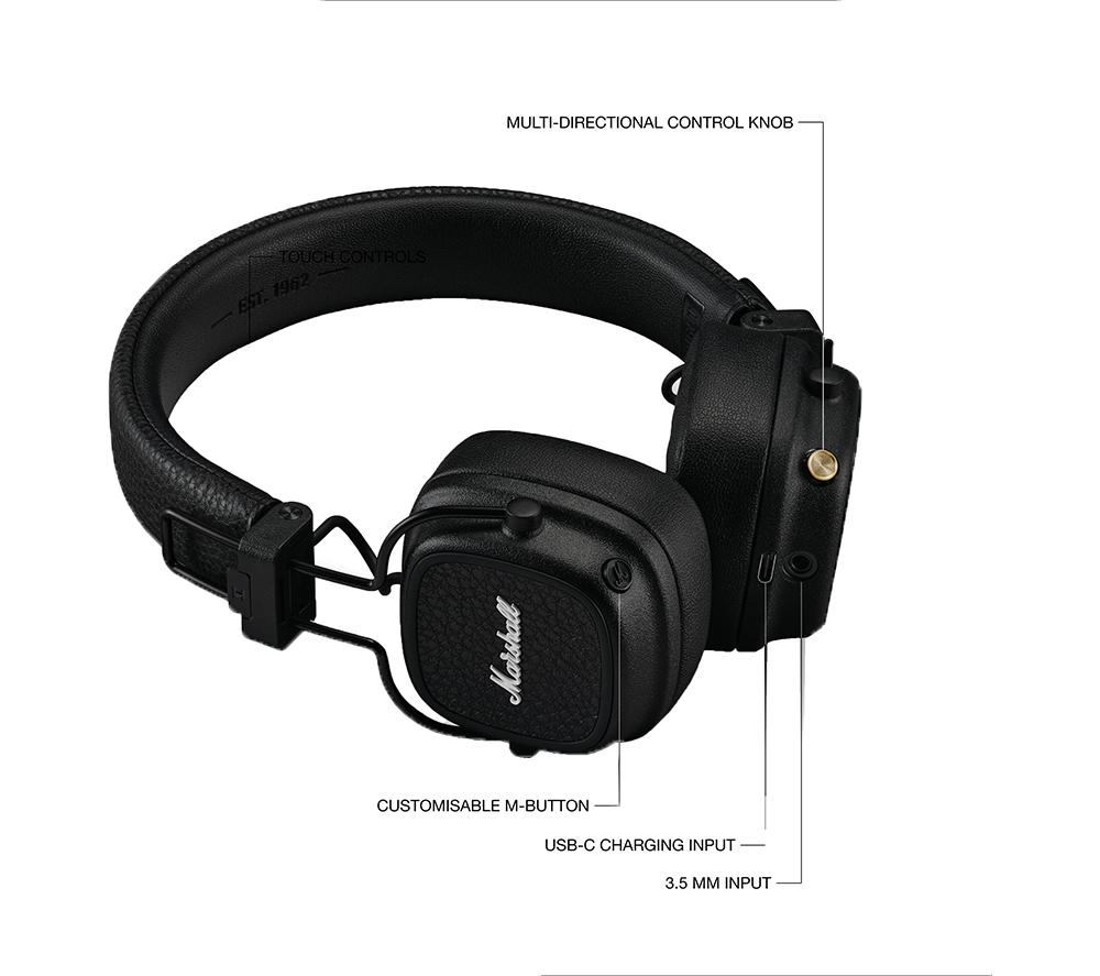 MARSHALL Major V Wireless Bluetooth Headphones - Black