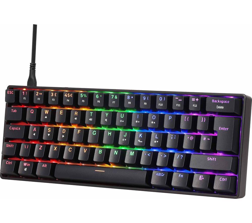 ADX FireFight Advanced MK16 60% Mechanische Gaming-Tastatur – Schwarz