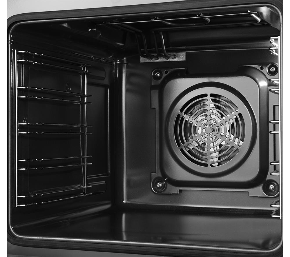 AMICA AFC601SS 60 cm Electric Ceramic Cooker - Black & Stainless Steel