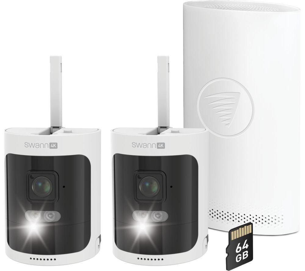 SWANN AllSecure 4K Ultra HD NVR Security System - 64 GB, 2 Cameras