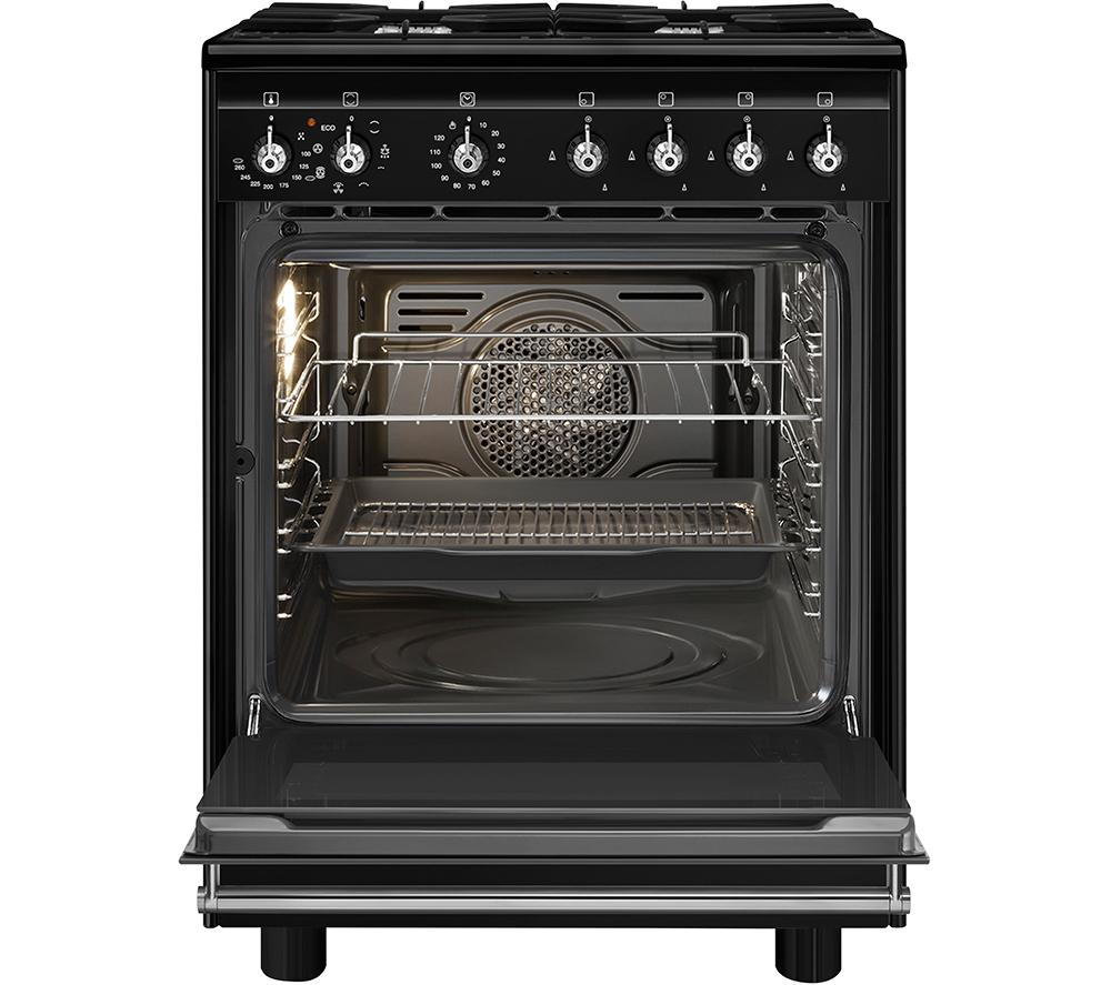 SMEG Concert CX61GMBL 60 cm Dual Fuel Range Cooker - Black