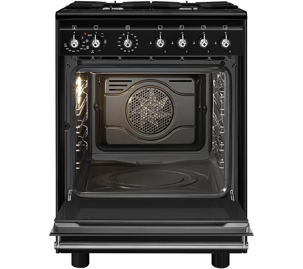 SMEG Concert CX61GMBL 60 cm Dual Fuel Range Cooker - Black