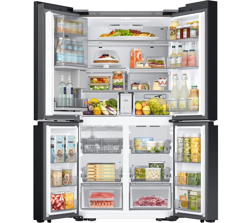 SAMSUNG Bespoke with See-Thru Door RF65DB970E22EU Smart Fridge Freezer - Black