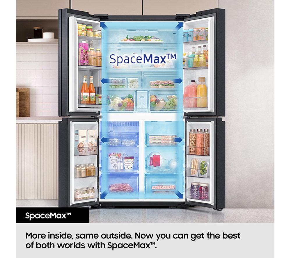SAMSUNG Bespoke with See-Thru Door RF65DB970E22EU Smart Fridge Freezer - Black