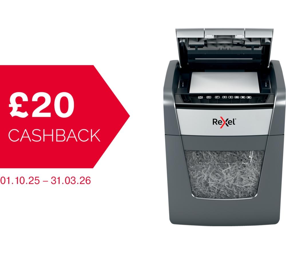 REXEL Optimum AutoFeed+ 50X Cross Cut Paper Shredder