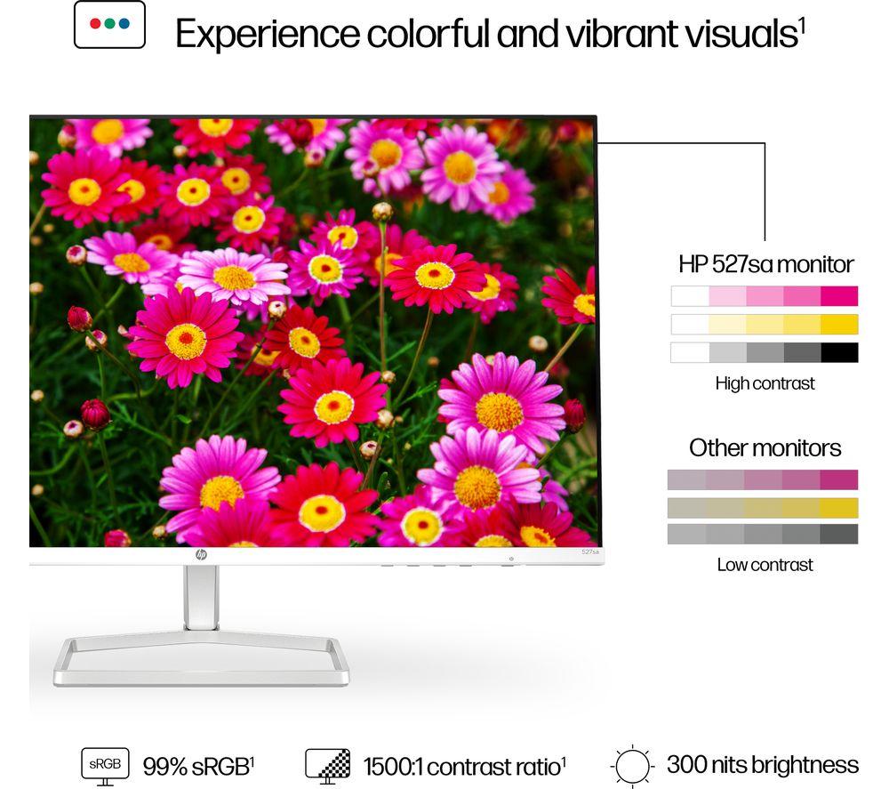HP Series 5 527sa Full HD 27" IPS LCD Monitor - White
