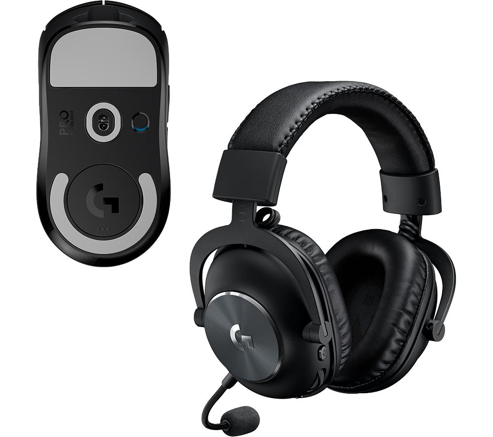 LOGITECH Superlight X LightSpeed PRO X Wireless Gaming Mouse & PRO X Wireless Gaming Headset Bundle