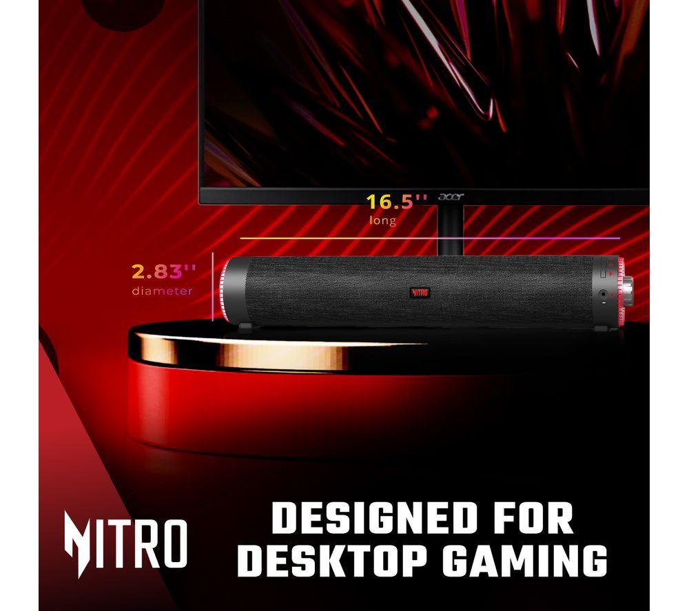 ACER Nitro 2.0 Bluetooth PC Soundbar - Black