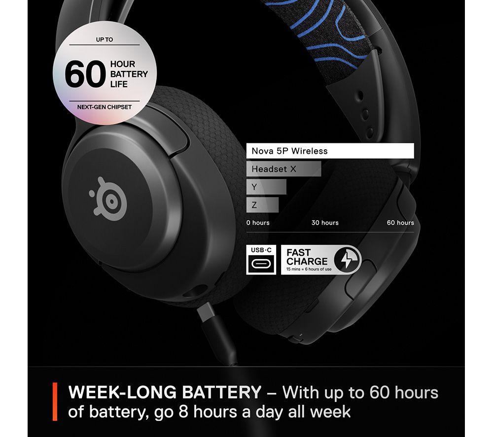 STEELSERIES Arctis Nova 5P Wireless PS5 Gaming-Headset - Schwarz
