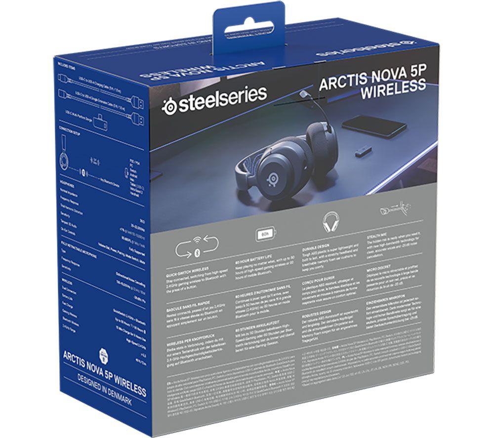 STEELSERIES Arctis Nova 5P Wireless PS5 Gaming-Headset - Schwarz