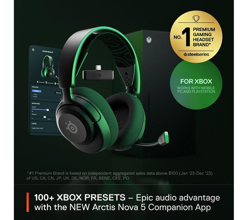 STEELSERIES Arctis Nova 5X Wireless Xbox Gaming-Headset - Schwarz