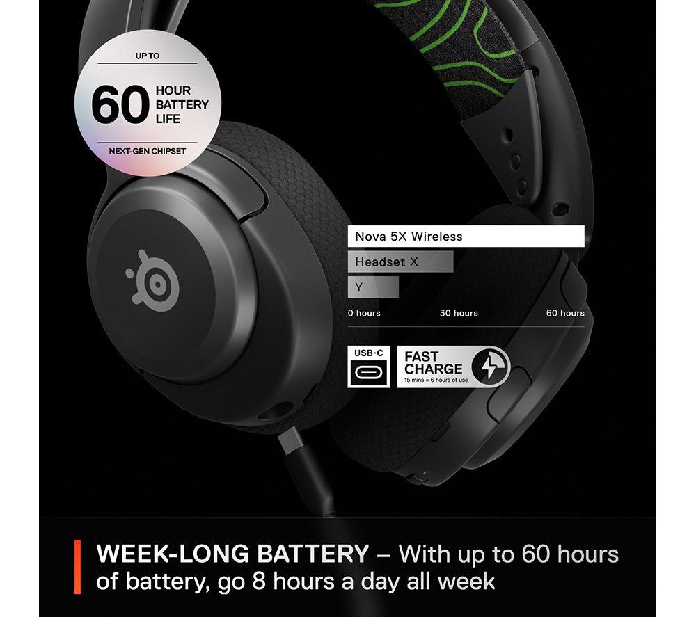 STEELSERIES Arctis Nova 5X Wireless Xbox Gaming-Headset - Schwarz