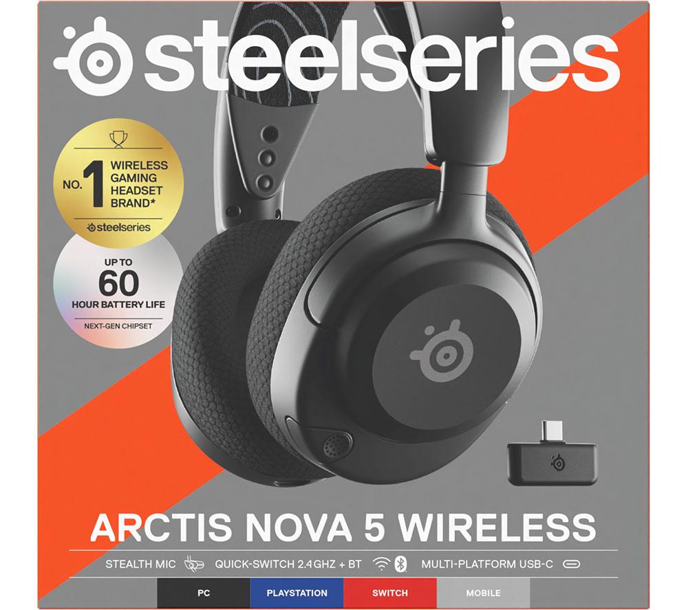 STEELSERIES Arctis Nova 5 Wireless PC Gaming Headset - Black