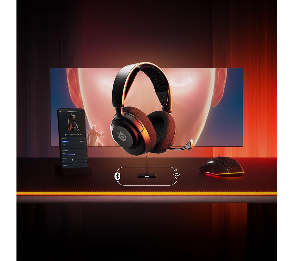 STEELSERIES Arctis Nova 5 Wireless PC Gaming Headset - Black