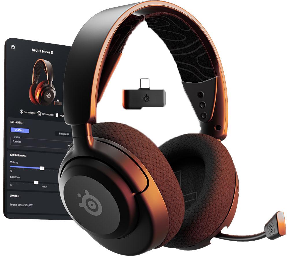 STEELSERIES Arctis Nova 5 Wireless PC Gaming Headset - Black