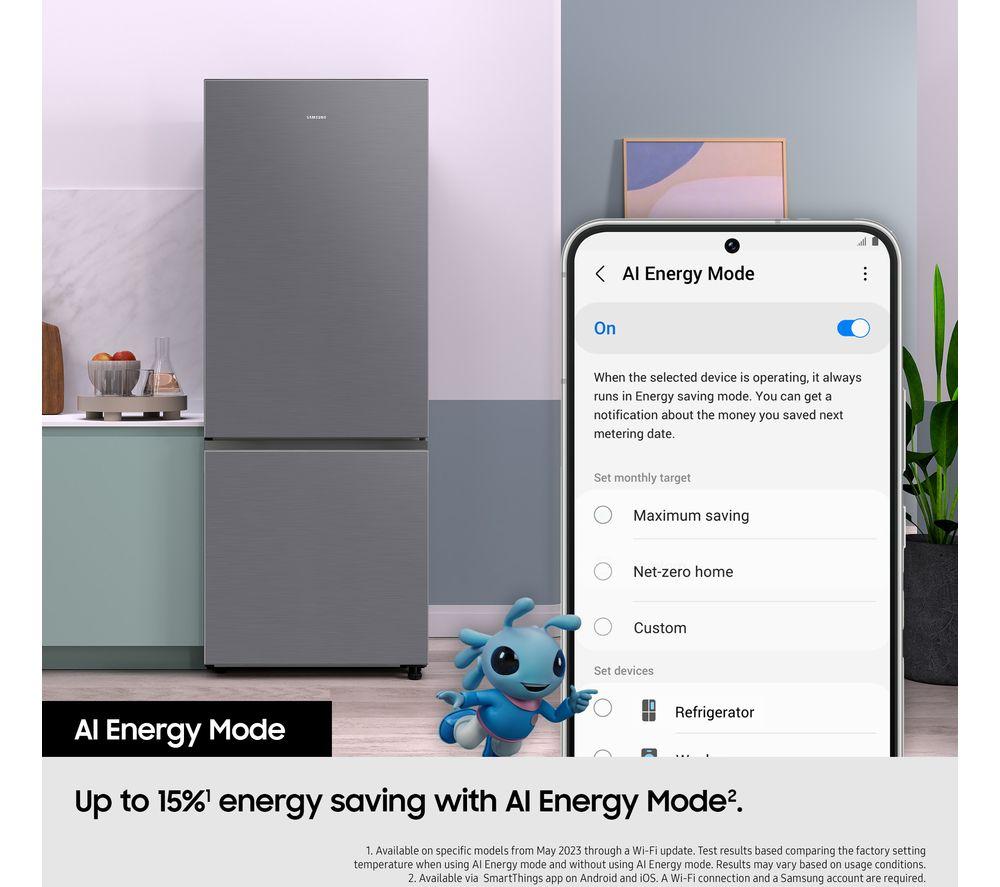 SAMSUNG Series 8 SpaceMax RB53DG703CS9EU 70/30 Smart-Kühl-/Gefrierkombination – Silber