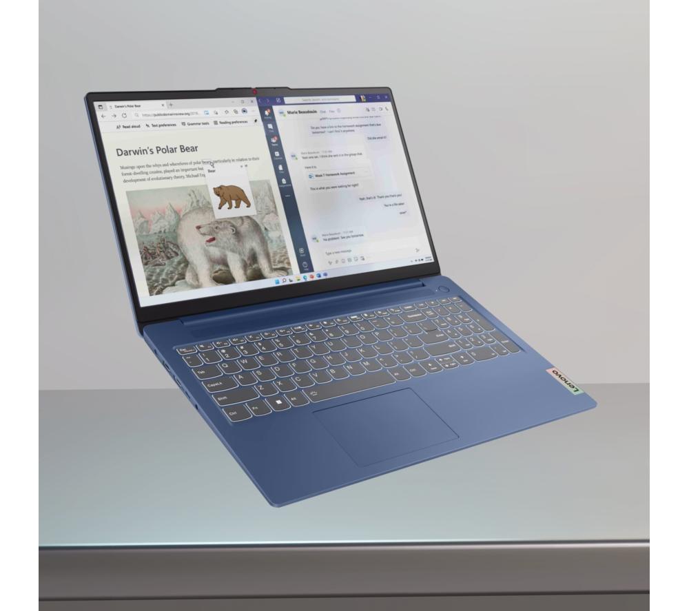 LENOVO IdeaPad Slim 3 15.6" Laptop - Intel® N100, 128 GB UFS, Blue
