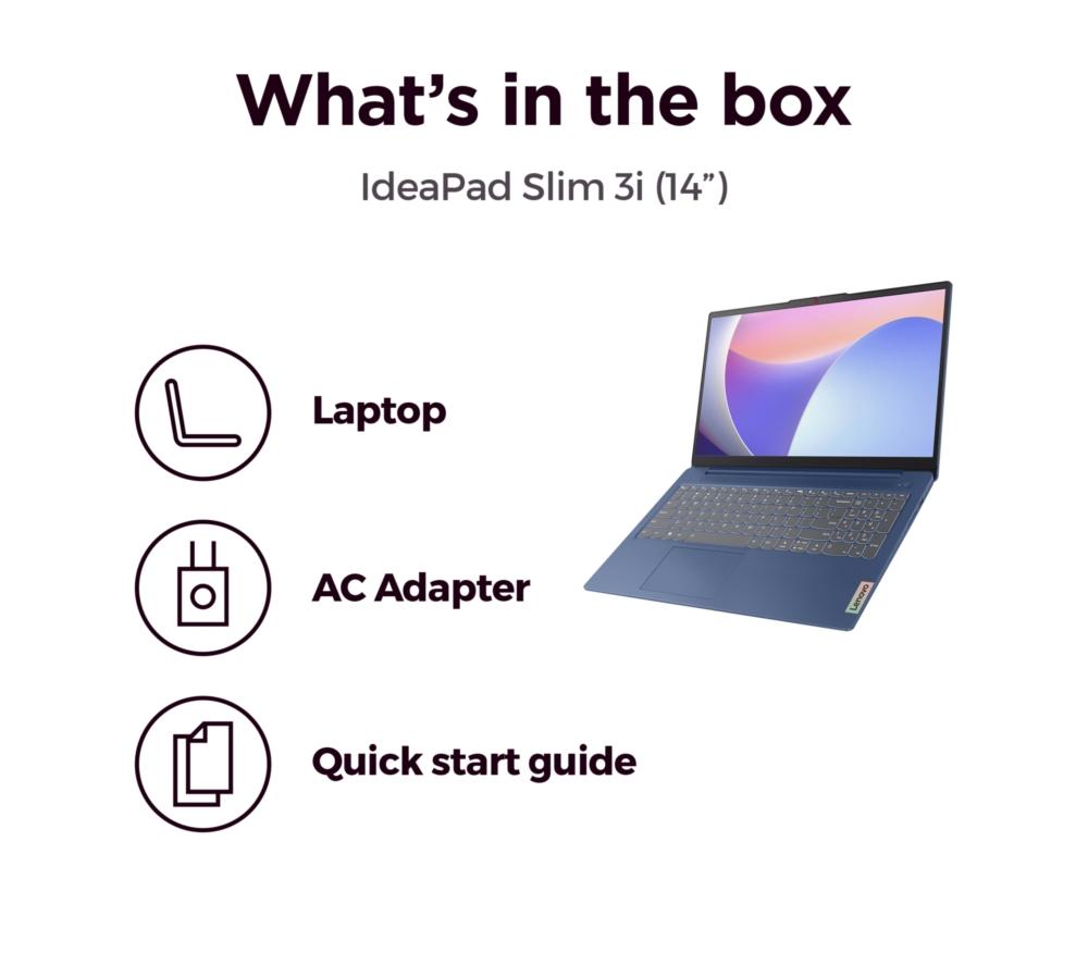 LENOVO IdeaPad Slim 3 15.6" Laptop - Intel® N100, 128 GB UFS, Blue