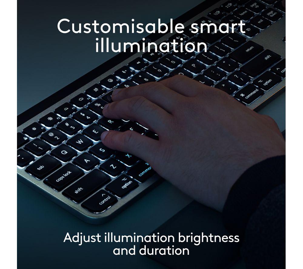 Teclado Inalámbrico LOGITECH MX Keys S para Mac - Gris Espacial