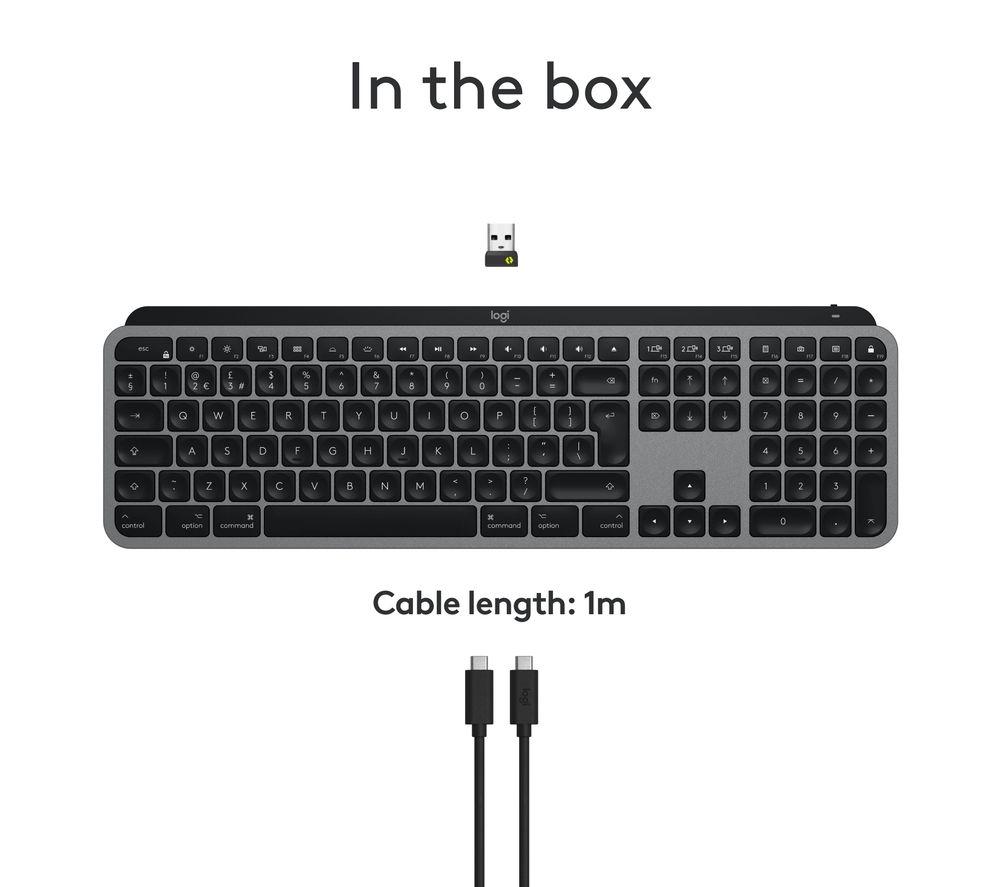 Teclado Inalámbrico LOGITECH MX Keys S para Mac - Gris Espacial
