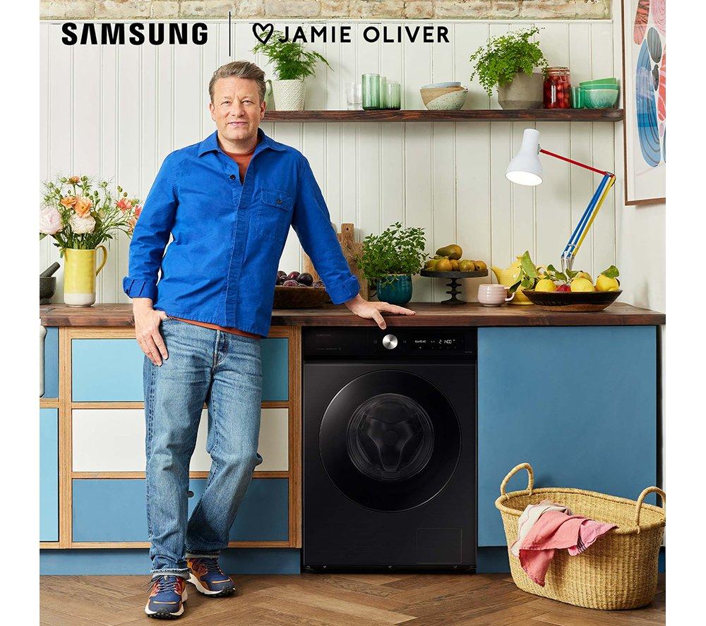Lavadora Samsung Serie 7 AI Energy + SpaceMax WW11DB7B94GBU1 con Wi-Fi, 11 kg, 1400 rpm - Negra