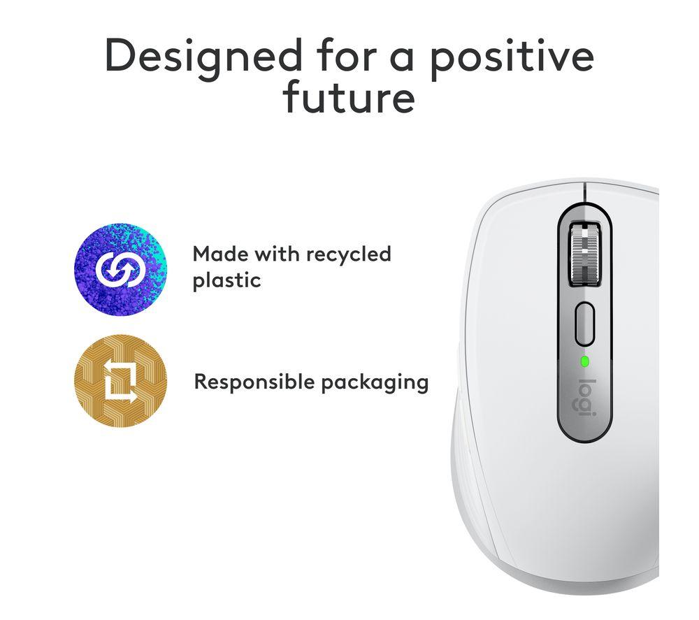 LOGITECH MX Anywhere 3S for Mac Wireless Darkfield Mouse - Pale Grey