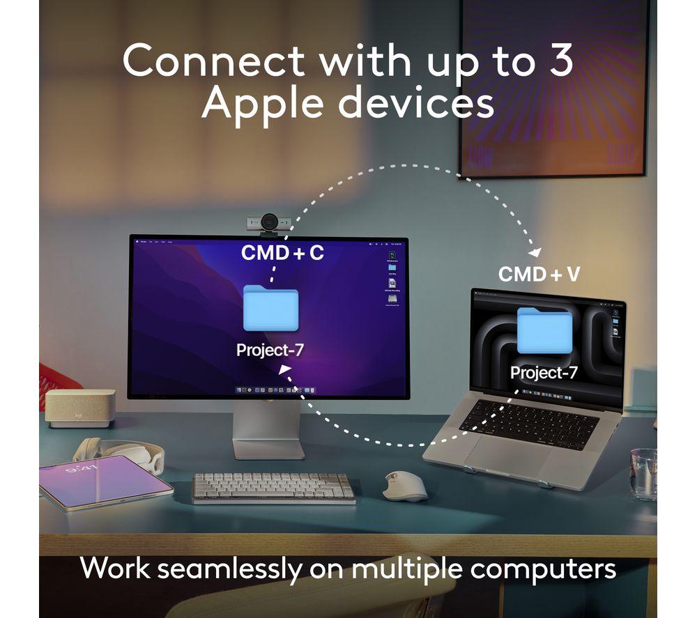 Ratón inalámbrico Darkfield LOGITECH MX Anywhere 3S para Mac - Gris espacial