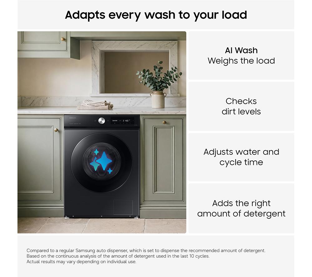 SAMSUNG Series 7 AI Energy + AutoDose WW90DB7U94GEU1 WiFi-enabled 9 kg 1400 Spin Washing Machine - White
