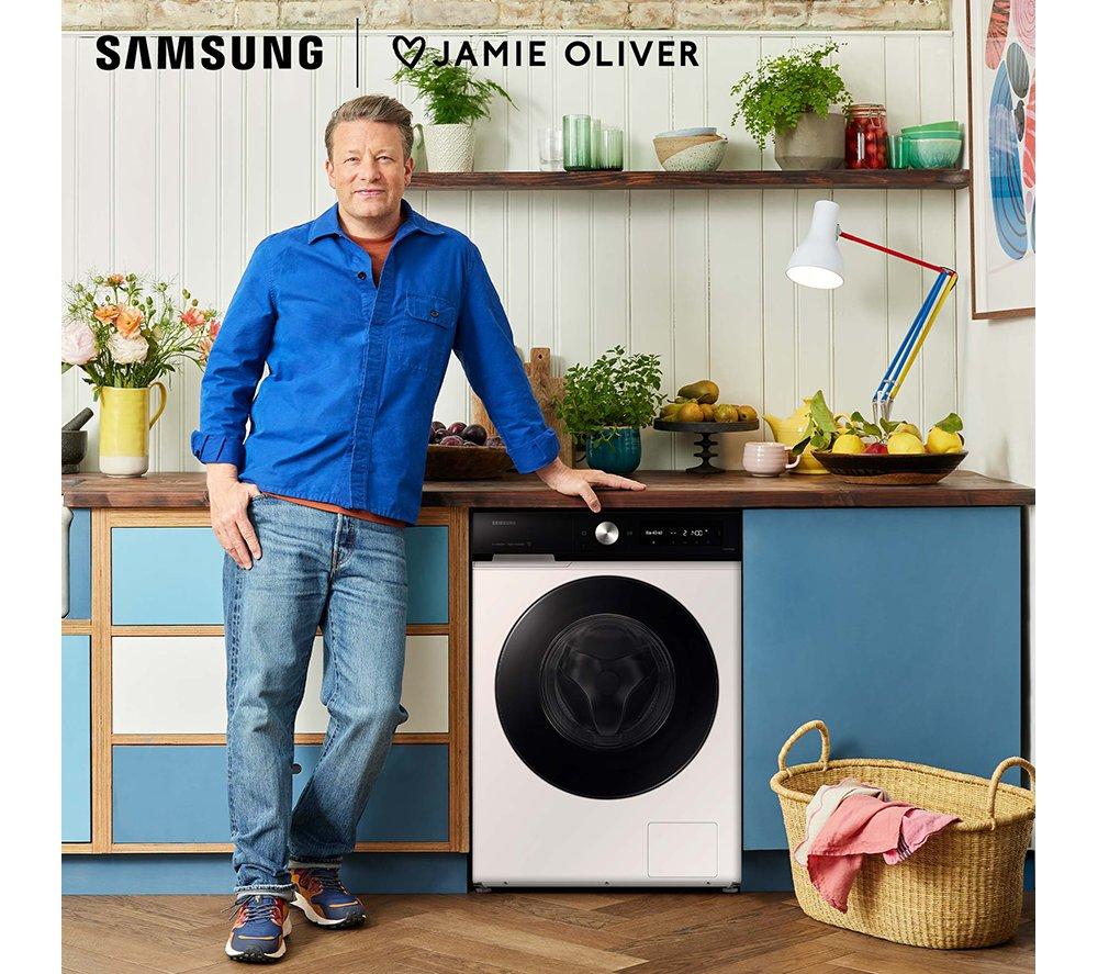 Lavadora de carga frontal SAMSUNG Serie 7 AI Energy + AutoDose WW90DB7U94GEU1 de 9 kg y 1400 rpm con Wi-Fi - Blanco