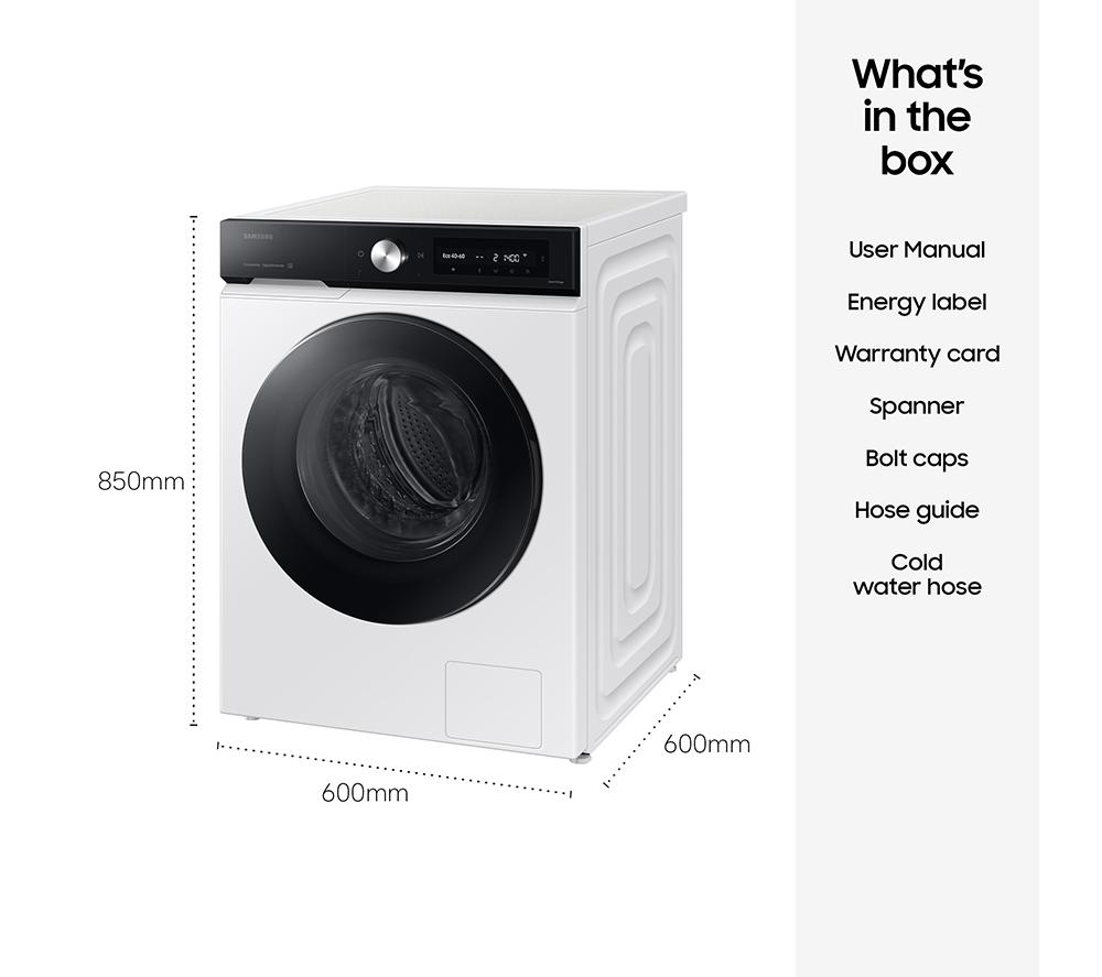 SAMSUNG Series 7 AI Energy + AutoDose WW90DB7U94GEU1 WiFi-enabled 9 kg 1400 Spin Washing Machine - White