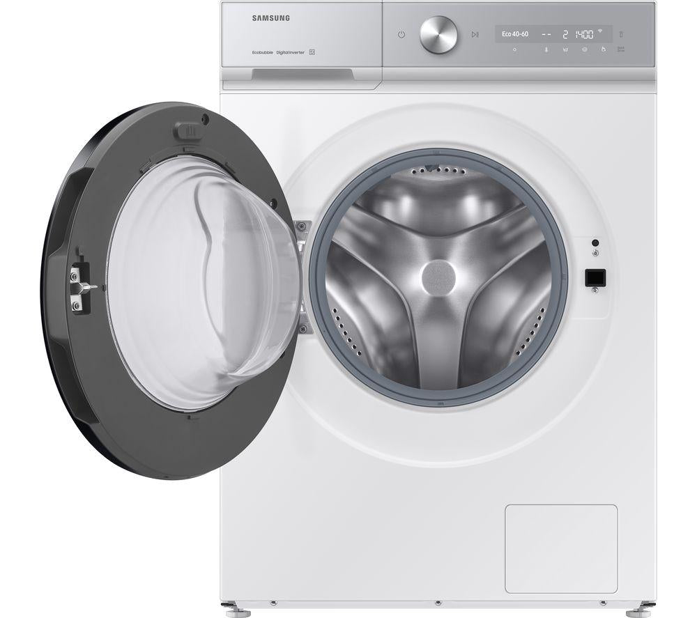 Lavadora SAMSUNG Serie 8 AI Energy + SpaceMax WW11DB8B95GHU1 con Wi-Fi, 11 kg, 1400 rpm - Blanco