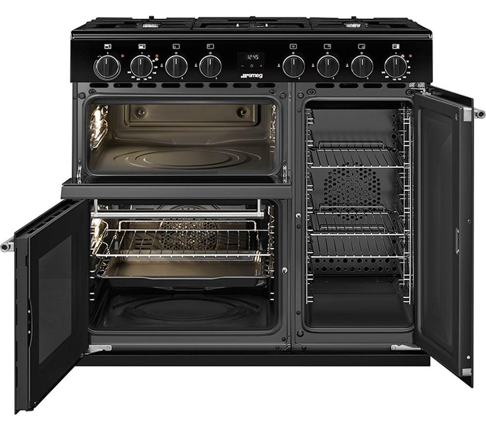 SMEG BG93GMBL Concert 90 cm Dual Fuel Range Cooker - Black