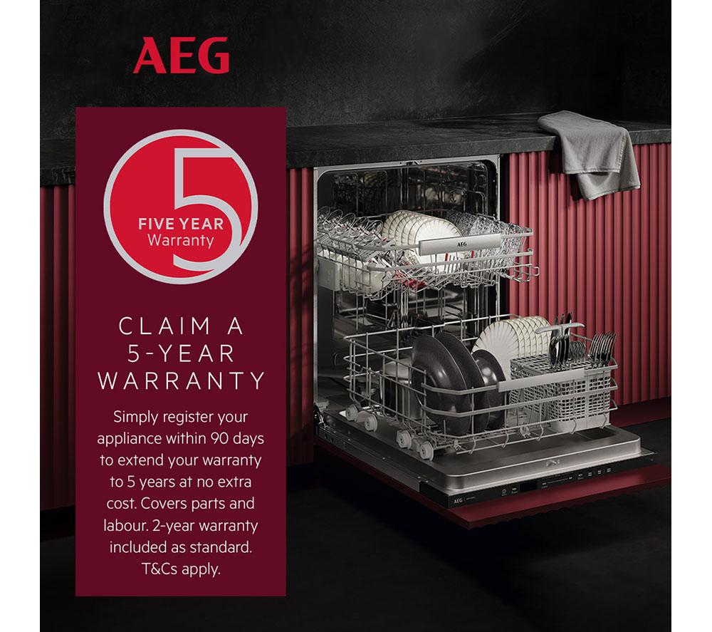 Lavavajillas totalmente integrado de tamaño completo AEG SatelliteClean FSS64907Z