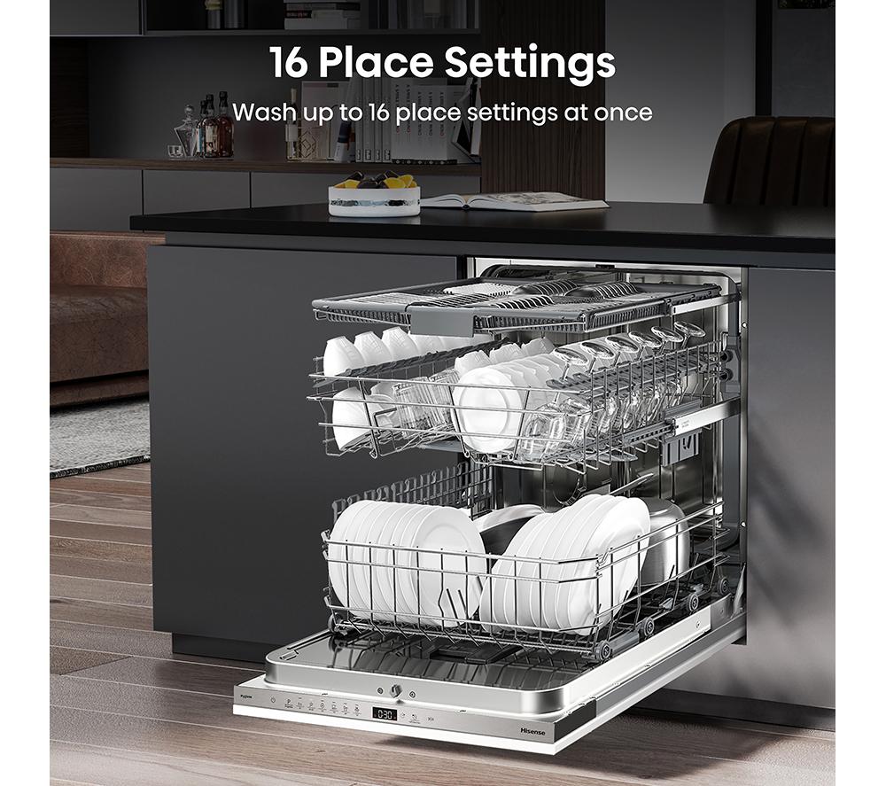 Lavavajillas totalmente integrado de tamaño completo HISENSE HV643D90UK