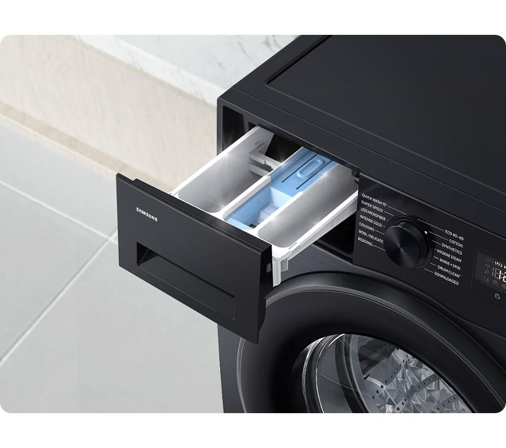 Lavadora SAMSUNG Serie 5 SpaceMax WW11DG5B25ABEU con WiFi, 11 kg, 1400 rpm - Negro