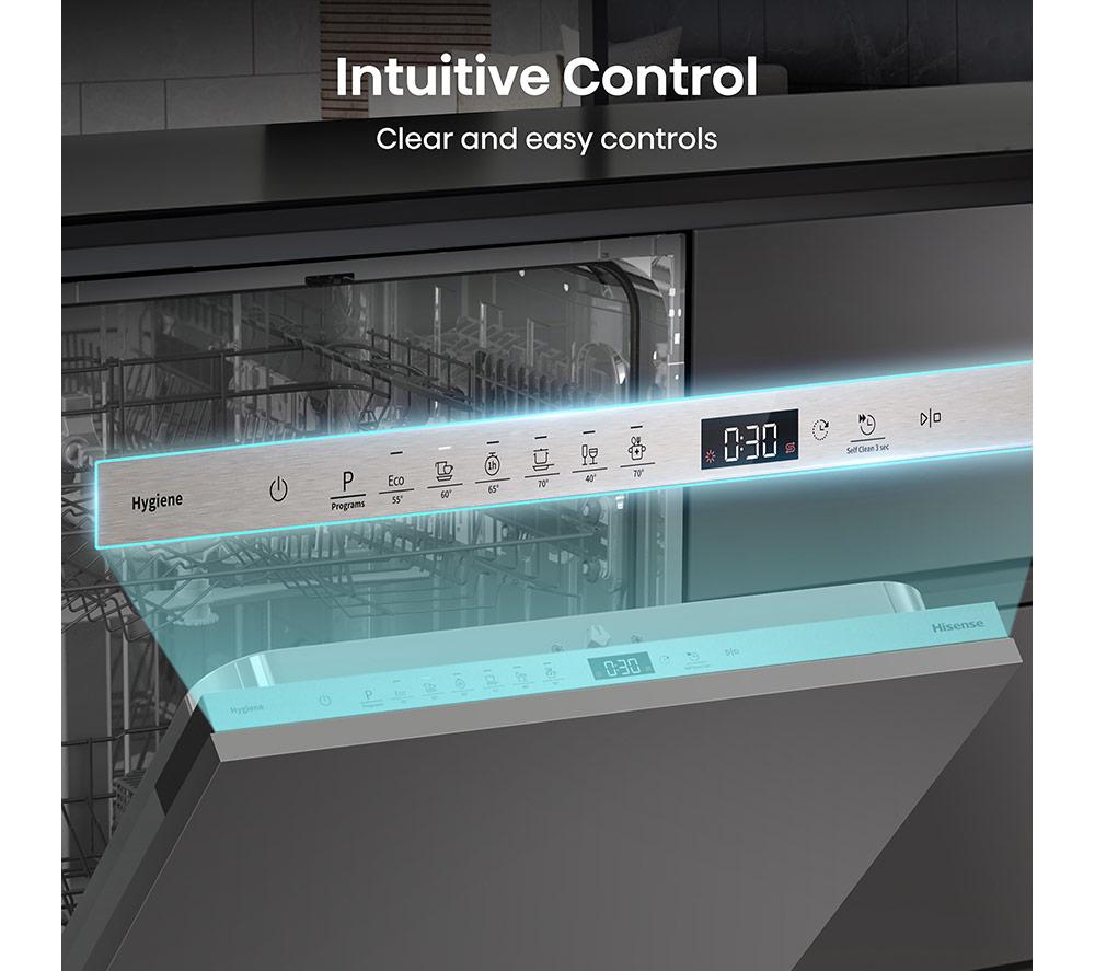 HISENSE HV642E90UK Vollintegrierter Standardgeschirrspüler - Weiß