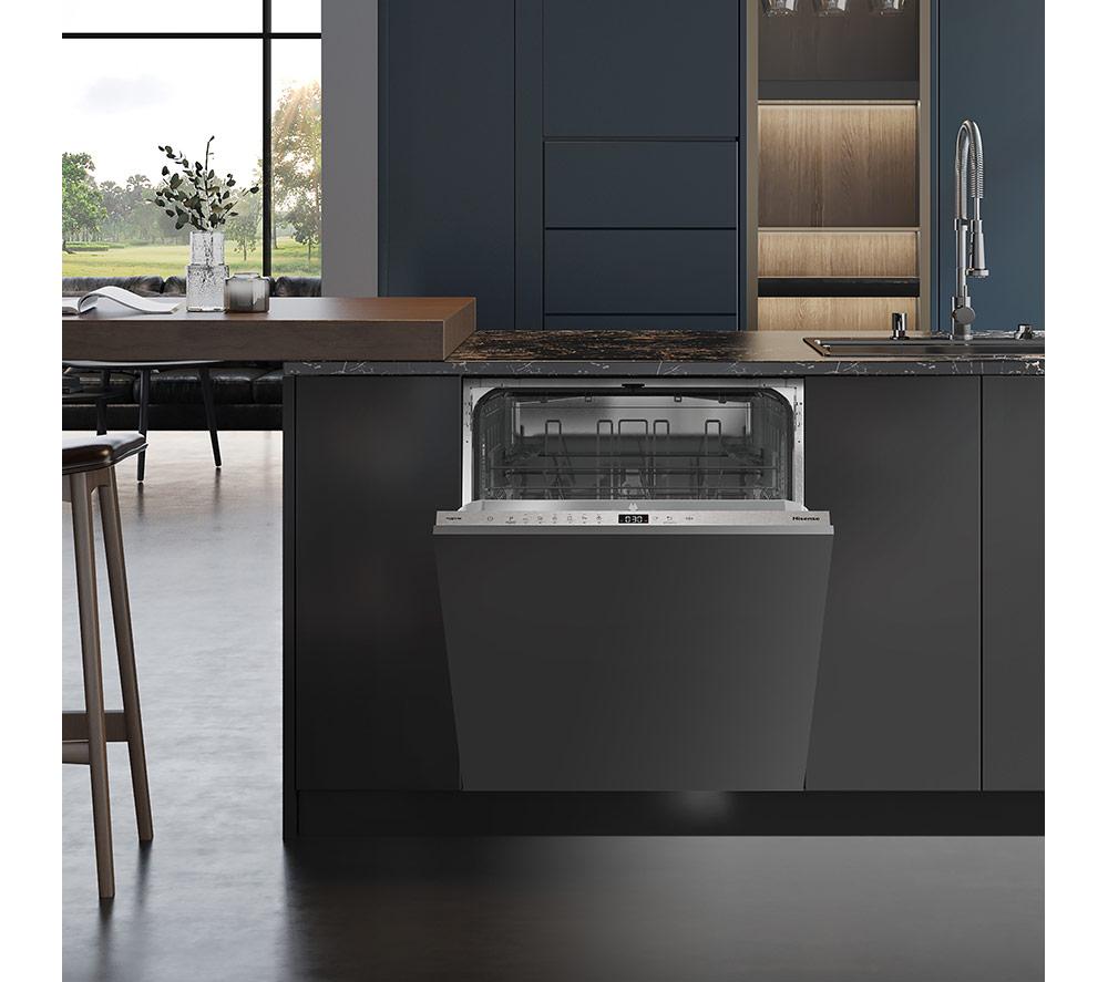 HISENSE HV642E90UK Vollintegrierter Standardgeschirrspüler - Weiß