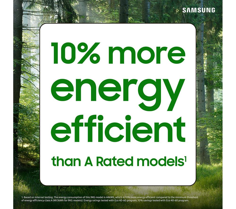 Lavadora Samsung Serie 6 AI Energy + SpaceMax WW11DG6B85LEU1 con WiFi, 11 kg, 1400 rpm - Blanca