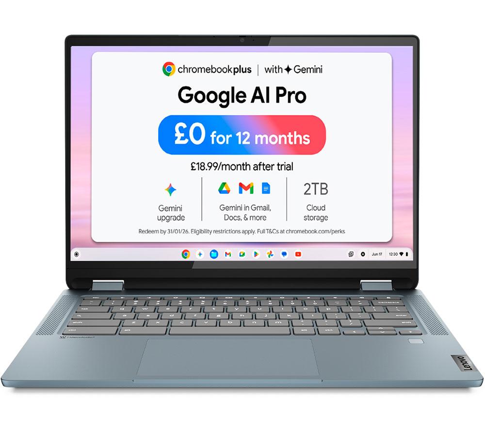LENOVO IdeaPad Flex 5 14" 2 in 1 Chromebook Plus - Intel® Core™ i3, 256 GB SSD, Blue