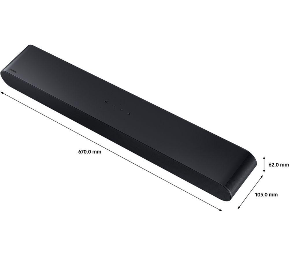 Barra de sonido todo en uno SAMSUNG HW-S60D/XU 5.0 con Dolby Atmos, DTS Virtual:X y Amazon Alexa - Negro