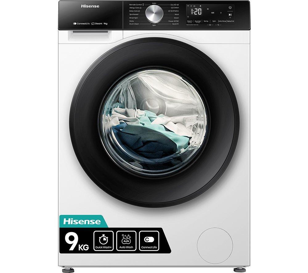 HISENSE 3S Series WF3S9043BW3 WiFi-enabled 9 kg 1400 Spin Washing Machine - White