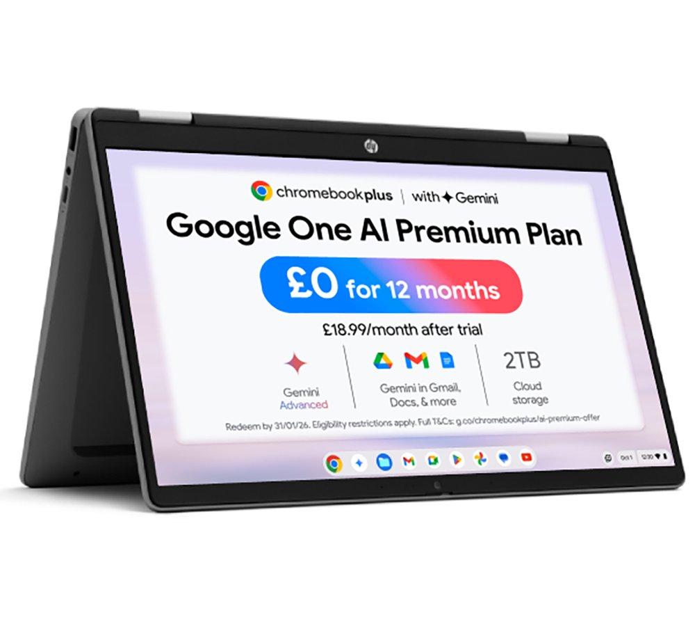 HP Chromebook x360 14b-cd0500sa 14" in 1 - Intel® Core™ i3, 256 GB UFS, Silver