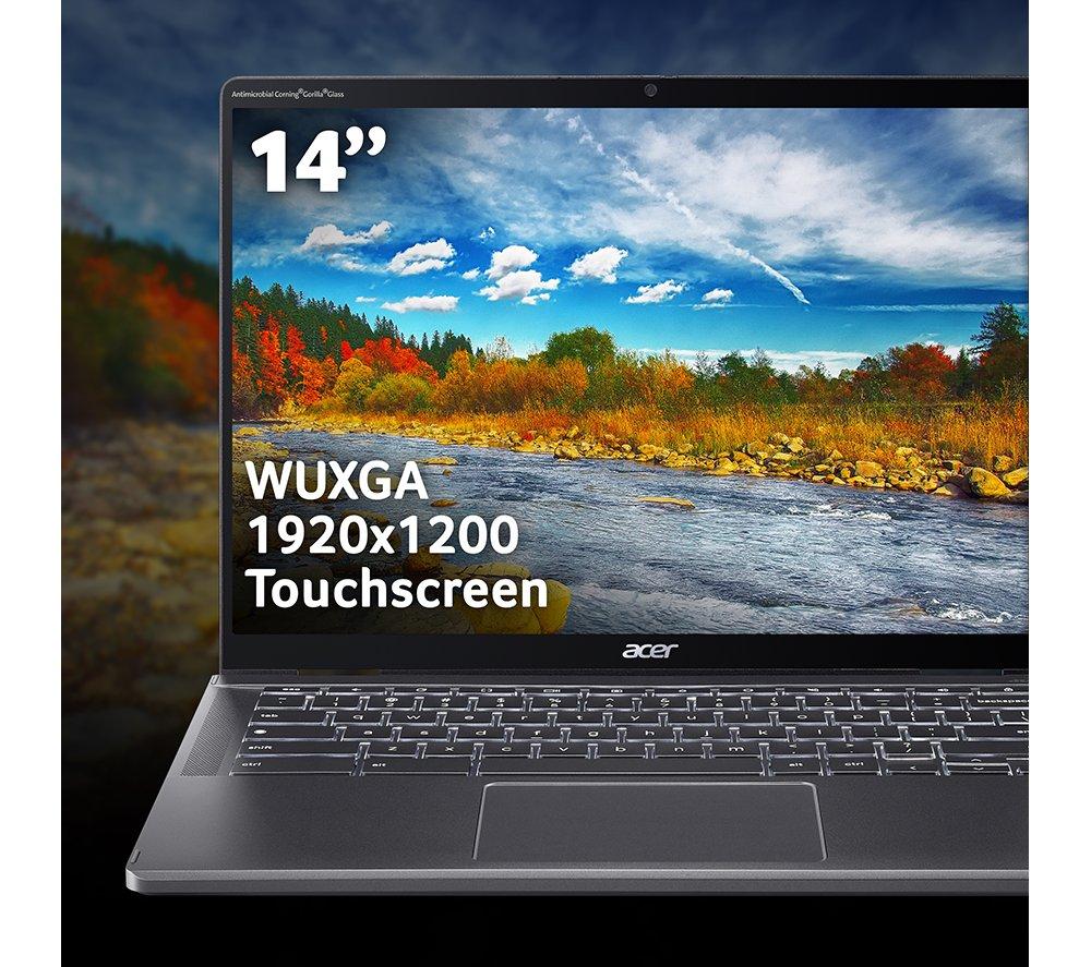 Chromebook Plus 2 en 1 ACER Spin 714 de 14" - Intel® Core™ Ultra 5, SSD de 512 GB, Gris