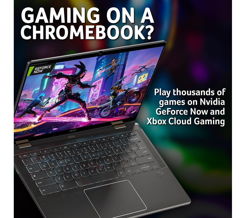 Chromebook Plus 2 en 1 ACER Spin 714 de 14" - Intel® Core™ Ultra 5, SSD de 512 GB, Gris