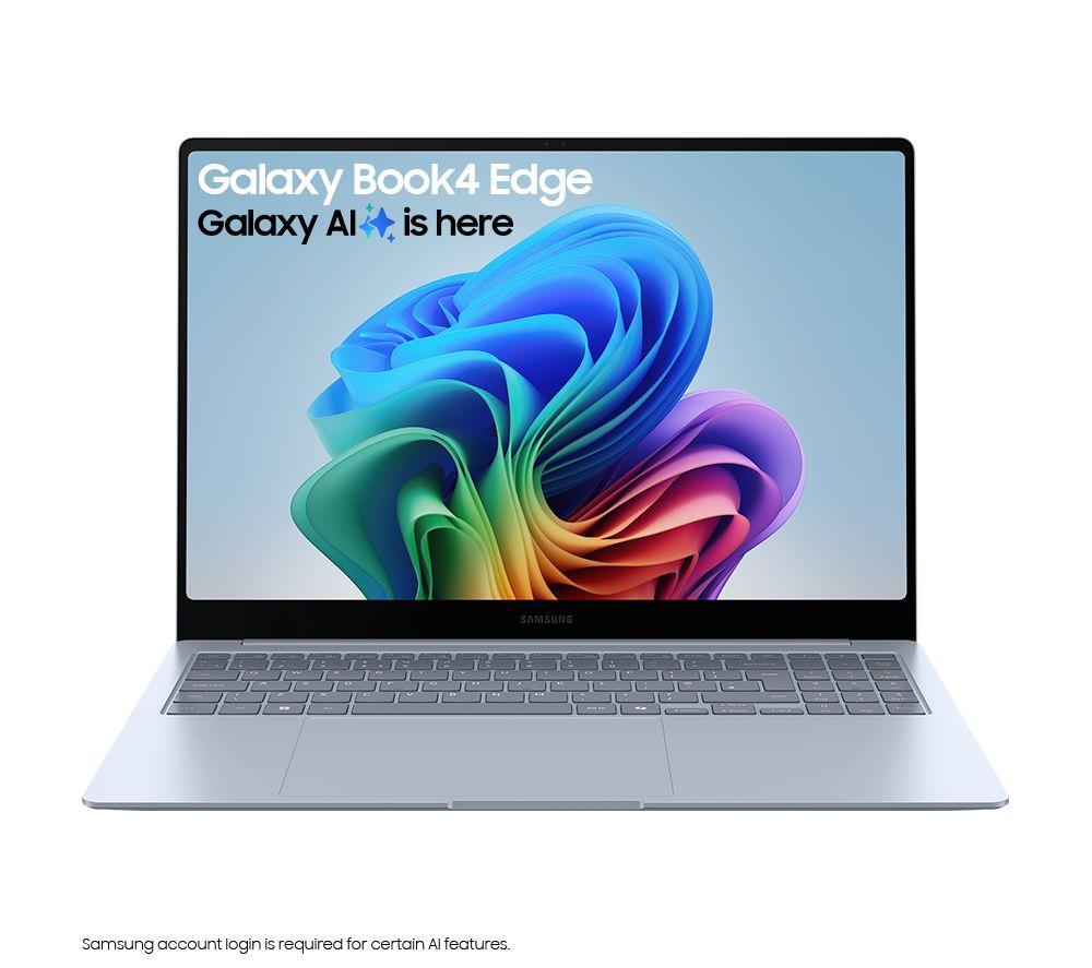 SAMSUNG Galaxy Book4 Edge 16" Laptop, Copilot+ PC - Snapdragon X Elite, 1 TB SSD, Sapphire Blue