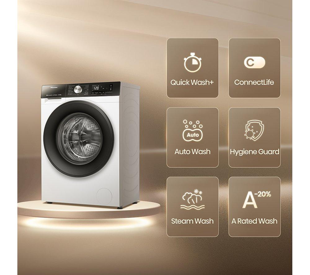 HISENSE Serie 3S WD3S1043BW3 Lavadora-secadora de 10 kg con WiFi - Blanco
