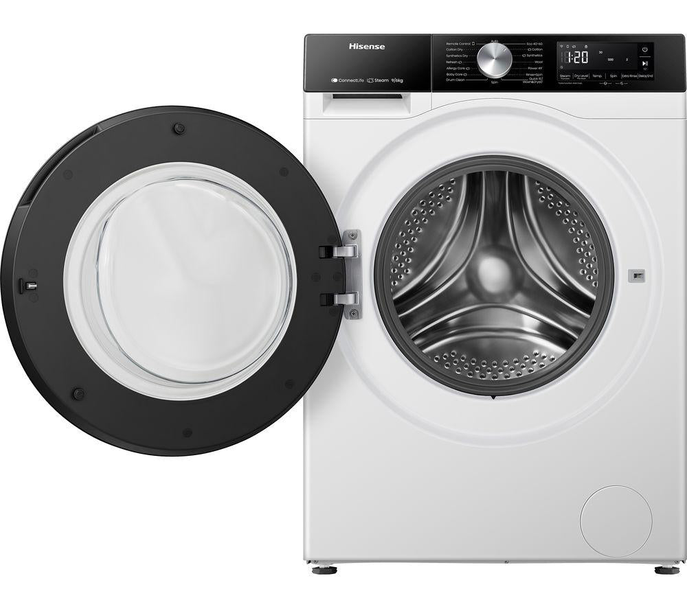 HISENSE Serie 3S WD3S9043BW3 Lavadora-secadora inteligente de 9 kg - Blanca