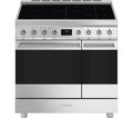 SMEG C92IPX2 90 cm Electric Induction Pyrolytic Range Cooker - Stainless Steel