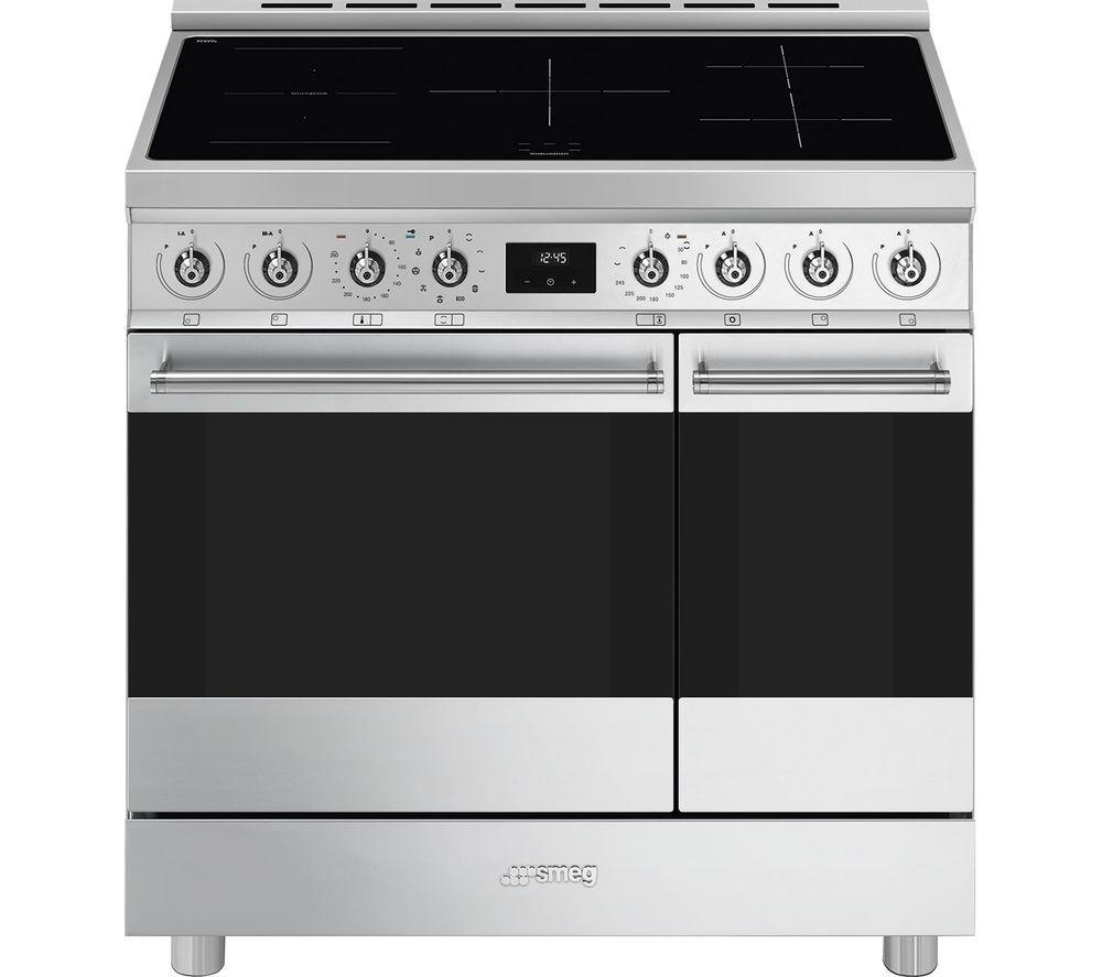SMEG C92IPX2 90 cm Electric Induction Pyrolytic Range Cooker - Stainless Steel