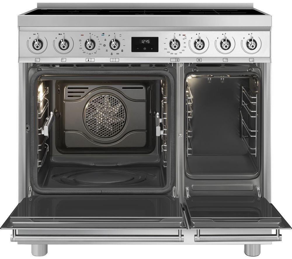 Cocina independiente eléctrica de inducción pirolítica SMEG C92IPX2 de 90 cm - Acero inoxidable